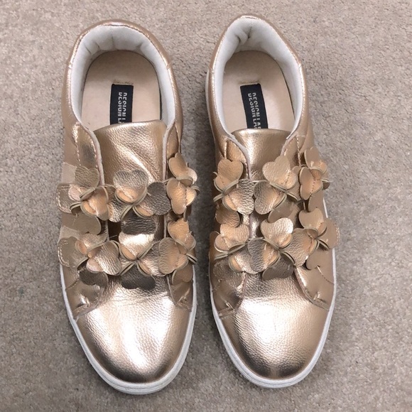 Design Lab Lord & Taylor | Gold Flower Sneakers - Picture 11 of 11